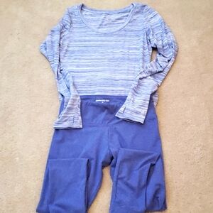 Workout top with pants